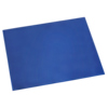 Blaue Schreibunterlage mit glatter Oberfläche und rechteckiger Form, 53 x 40 cm groß.