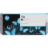 Schwarze HP Tintenpatrone 738 in Verpackung mit Schmetterling-Design.