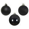 DECORIS Christbaumschmuck Kugel Durchmesser 6 cm schwarz Produktbild pa_produktabbildung_1 S