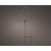 Lichtfigur in Form eines Baumes mit integrierten Lichtern auf einem stabilen Standfuß.