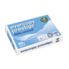 weiße Verpackung mit Kopierpapier, Aufschrift "evercopy prestige 100% recycled", 500 Blätter, 80 g