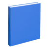 Mittelblaues Ringbuch im DIN A4 Format mit 2 Ringen und D-Mechanik.