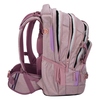Schulrucksack COOCAZOO MATE in Faded Rose, seitliche Ansicht mit verschiedenen Fächern und Riemen.