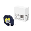 Schriftbandkassette für Dymo S0721730 in blauer Kunststoffverpackung mit gelbem Etikett.