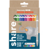 Doppelfasermaler in bunten Farben, verpackt in einer Kartonhülle mit einem Elefanten-Motiv.