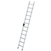 Stufen-Anlegeleiter mit 12 Stufen in aufrechter Position und ohne Traverse.