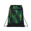 Sportbeutel in Seismic Green mit grafischem Muster und seitlichem Reißverschluss.