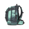 Satch Schulrucksack in Gradient Mint, seitliche Ansicht mit verstellbaren Riemen und Taschen.