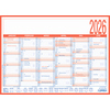 Tafelkalender 2026 mit hervorgehobenen Sonn- und Feiertagen in Monatsansicht.