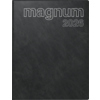 Schwarzer Buchkalender mit dem Aufdruck "magnum 2026" auf dem Cover.