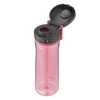 Rosa Contigo Trinkflasche Jackson 2.0 mit offenem Deckel und hervorgehobenem Trinkaufsatz.