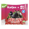 Verpackung von veganen Fruchtgummis mit Tiermotiven und dem Schriftzug "RED LIST EDITION".