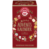 Adventskalender mit 24 Tee-Geschenken in festlicher Verpackung.