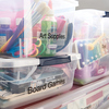 DYMO® Schriftbandkassette D1 24 mm x 7 m (B x L) Kunststoff, 100 % recycelt transparent schwarz Produktbild pa_ohnedeko_1 S