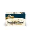 Packung des Goldmännchen Tees Fenchel-Anis-Kümmel in einer rechteckigen Schachtel.