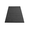 Graue Schmutzfangmatte in rechteckiger Form, 120 x 240 cm, aus langfibrigen Olefinfasern.