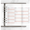 Kalendereinlage von FILOFAX für das Jahr 2027, angeordnet in einem Ordner mit Inhalt.