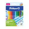 Packung mit 10 bunten Fasermalern Colorella Star von Pelikan in verschiedenen Farben.