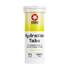 Rundes Röhrchen mit gelb-grüner Verpackung und der Aufschrift "Hydration Tabs Lemon Lime".