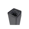 Schwarzfarbener Sortierbehälter mit Mülltüte, dargestellt als Anwendungsbeispiel.