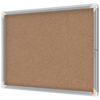 Kork-Schaukasten im modernen Design mit Aluminiumrahmen für 8 x DIN A4 Dokumente.