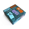 Spieleschachtel von 'Patente Patente' mit buntem Design und Illustrationen kurioser Patentideen.