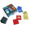 Spielbox und Karten des Gesellschaftsspiels "Patente Patente" für ein Memospiel.