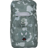 Kindergartenrucksack in Camouflage-Design mit Dinosaurier-Applikation und verstellbarem Verschluss.
