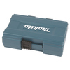 Blau-graue Klappbox für einen Steckschlüssel-Satz mit sichtbarem Markennamen auf der Oberseite.