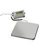 Waage mit Edelstahlplatte und digitalem Display zur Wägung von bis zu 60 kg.