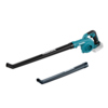 Akku-Laubbläser mit langem Ausblasschlauch, kein Akku oder Ladegerät enthalten.