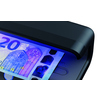Geldscheinprüfgerät SAFESCAN 55 LED mit sichtbarem 20-Euro-Schein darunter.