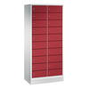 C+P Schließfachschrank Evolo48 mit Sockel 2 x 10 Fächer rubinrot Produktbild pa_produktabbildung_1 S