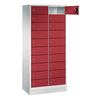 C+P Schließfachschrank Evolo48 mit Sockel 2 x 10 Fächer rubintrot Produktbild pa_produktabbildung_2 S