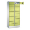 C+P Schließfachschrank Evolo48 mit Sockel 2 x 10 Fächer clowngrün Produktbild pa_anwendungsbeispiel_1 S