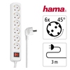 Hama Steckdosenleiste 6 Steckdosen 3 m weiß Produktbild pa_produktabbildung_1 S