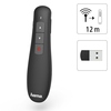 Wireless Presenter mit Steuerungstasten und rotem Laserpointer, inkl. USB-Empfänger.