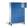 C+P Schließfachschrank Cambio *1.200 x 1.980 x 525 mm (B x H x T)* *16 Fächer* *lichtgrau* enzianblau Produktbild pa_produktabbildung_2 S