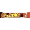 Schokoriegel im Doppelpack mit Löwenmotiv und der Aufschrift "LION!" auf der Verpackung.