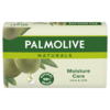Palmolive Seife Naturals Moisture Care in einer grünen Verpackung mit Oliven- und Milchextrakten.