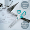 Leitz Universalschere WOW asymmetrisch, Langauge 205 mm eisblau Produktbild pa_ohnedeko_2 S