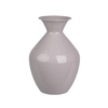 Vase aus Eisen in lila, Maße 25 x 37 cm (Ø x H), mit breiter Öffnung oben.