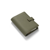Olivenfarbener, geschlossener Filofax Camden Personal Organiser aus Kunstleder.