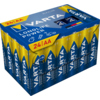 Packung mit 24 AA-Batterien der Marke Varta in blauer und gelber Verpackung.