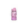 Pinkfarbene Trinkflasche mit Einhorn-Motiv, geeignet für Schule und Freizeit.