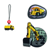 Magic Mags Ranzen-Accessoire mit Bagger und Lkw-Motiv für Schulranzen.