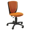 Hochwertiger Kinderstuhl in Orange mit ergonomischer Rückenlehne und verstellbarem Sitz.