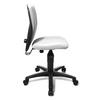 Kinderdrehstuhl in Weiß mit ergonomischer Rückenlehne und verstellbarem Sitz.