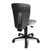Kinderdrehstuhl mit ergonomischer Rückenlehne und verstellbarem Flachsitz in Rückenansicht.