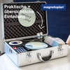 Moderationskoffer mit verschiedenen Inhalten, präsentierbar geöffnet auf einem Tisch.